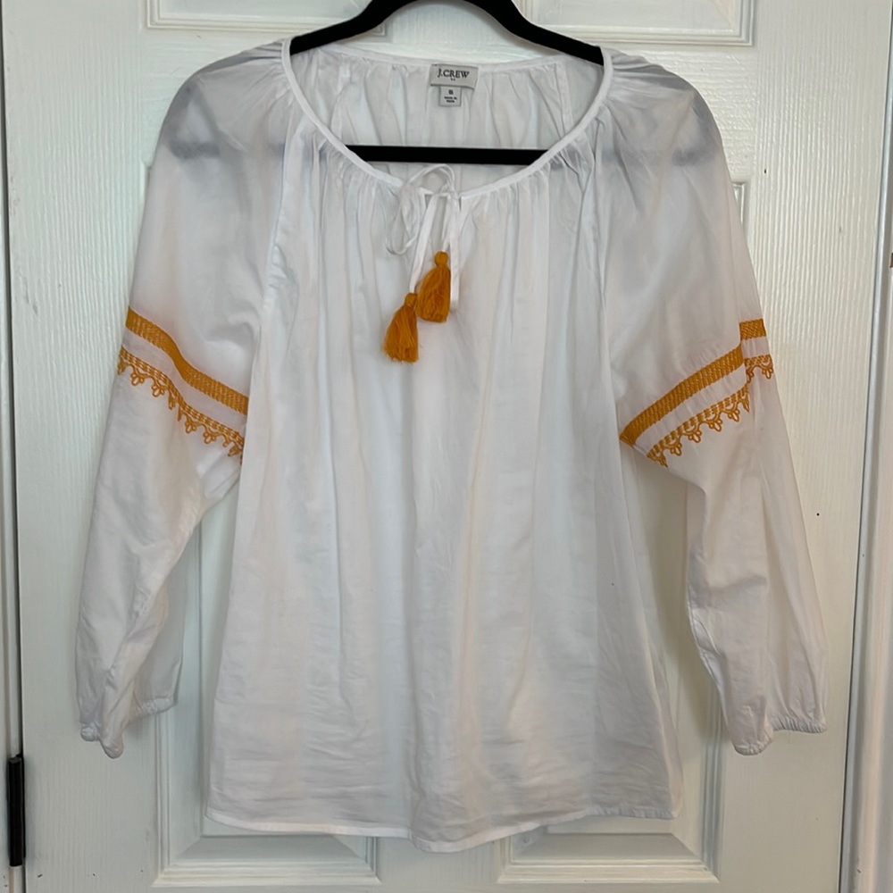 J Crew Peasant Top